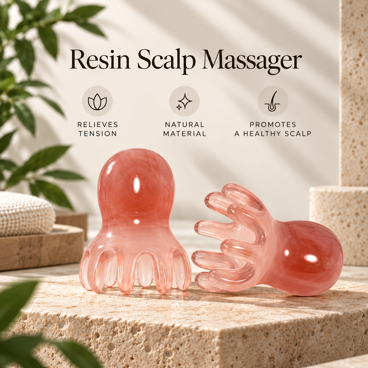 Resin Scalp Massage Comb