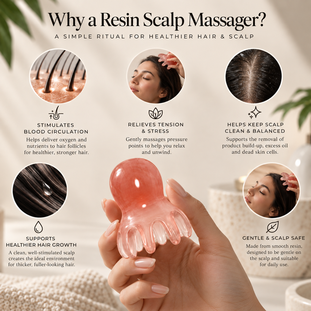 Resin Scalp Massage Comb