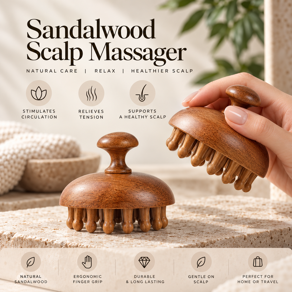 Sandalwood Scalp Massage Comb