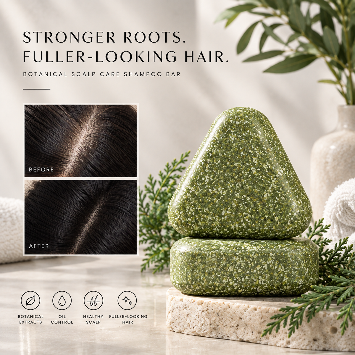 Usman Grass & Platycladus Herbal Shampoo Bar