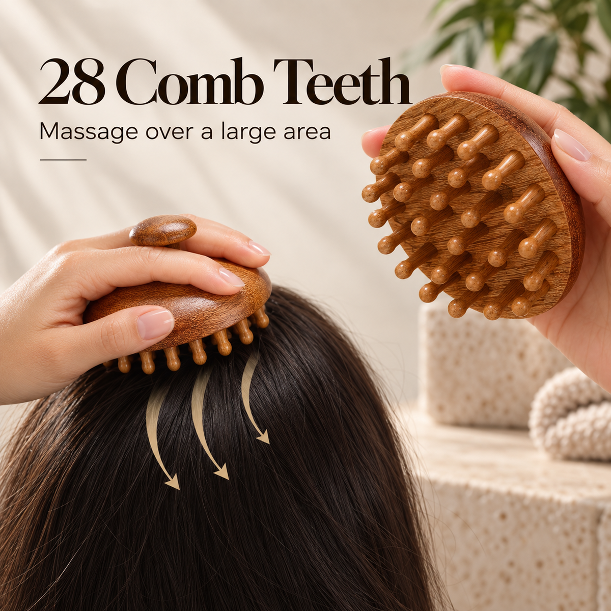 Sandalwood Scalp Massage Comb